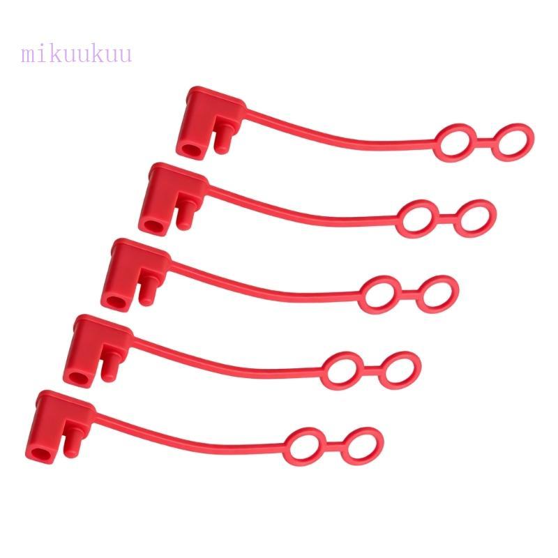 MIku 5pcs SAE Conjunto De Tampa De Extremidade De Fiação De Dois Pinos De Plástico Vermelho Com Cinco Pacotes Para Armaz
