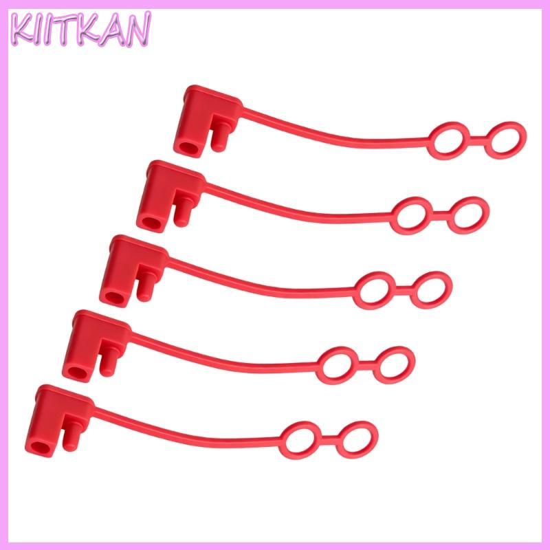 KIITK 5pcs SAE Conjunto De Tampa De Extremidade De Fiação De Dois Pinos De Plástico Vermelho Com Cinco Pacotes Para Arma