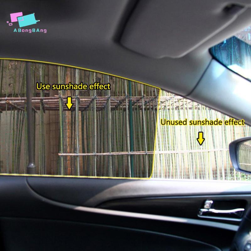 Abongbanghn 2 Unidades 42x38cm DIY Car Stiers Sun Shades Proteção Solar Capa De Janela PVC Sombrinha Escudo Lateral Com
