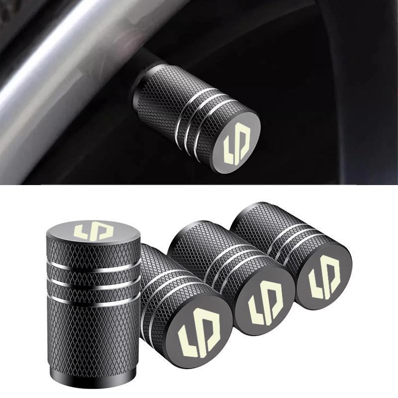4PCS Tampas de Válvula de Pneu de Metal para Carro, Tampa de Válvula para Leapmotor C10 C11 C16 T03, Acessórios para Rod
