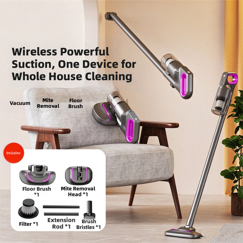 3 em 1 portátil doméstico aspirador de pó sem fio dupla utilização handheld sucção Mop integrado alta sucção Ultra-silen