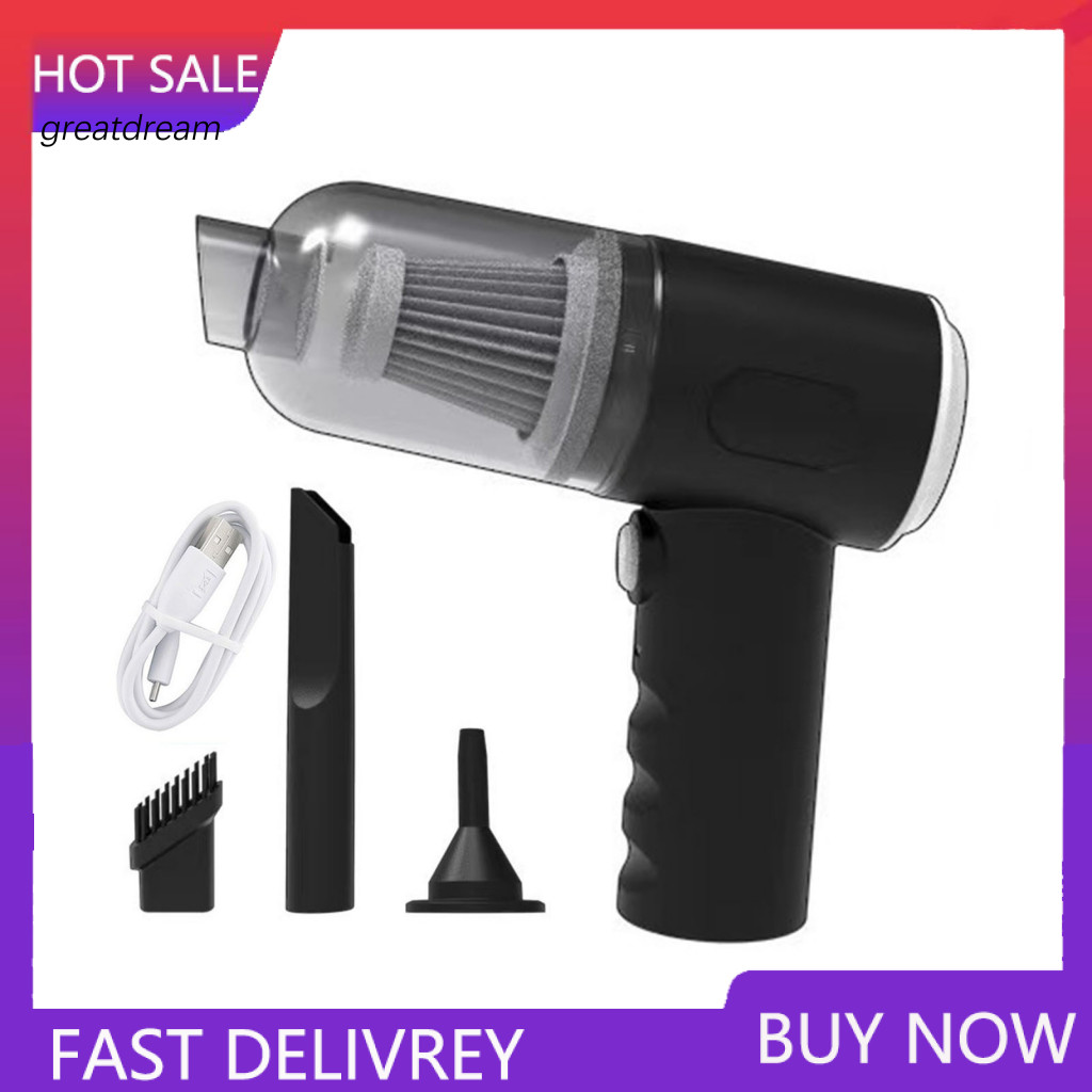 Portable Dust Remover Cordless Handheld Vacuum Cleaner with Strong Suction Low Noise Powerful Motor – Multifunctional
