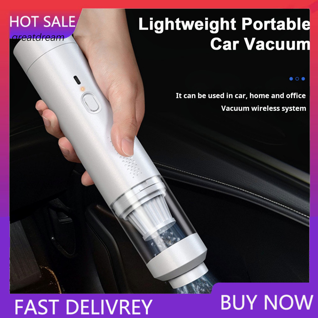 Lightweight Portable Car Vacuum Cordless Cleaner 19kpa Strong Suction Wireless Rechargeable Low Noise Handheld Dust Remo