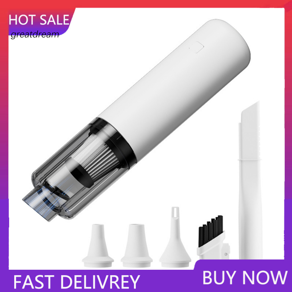 Car Cleaner Portable Handheld Vacuum 6000pa Strong Suction Wireless Cordless Air Duster Dual-mode Blowing Vacuuming for