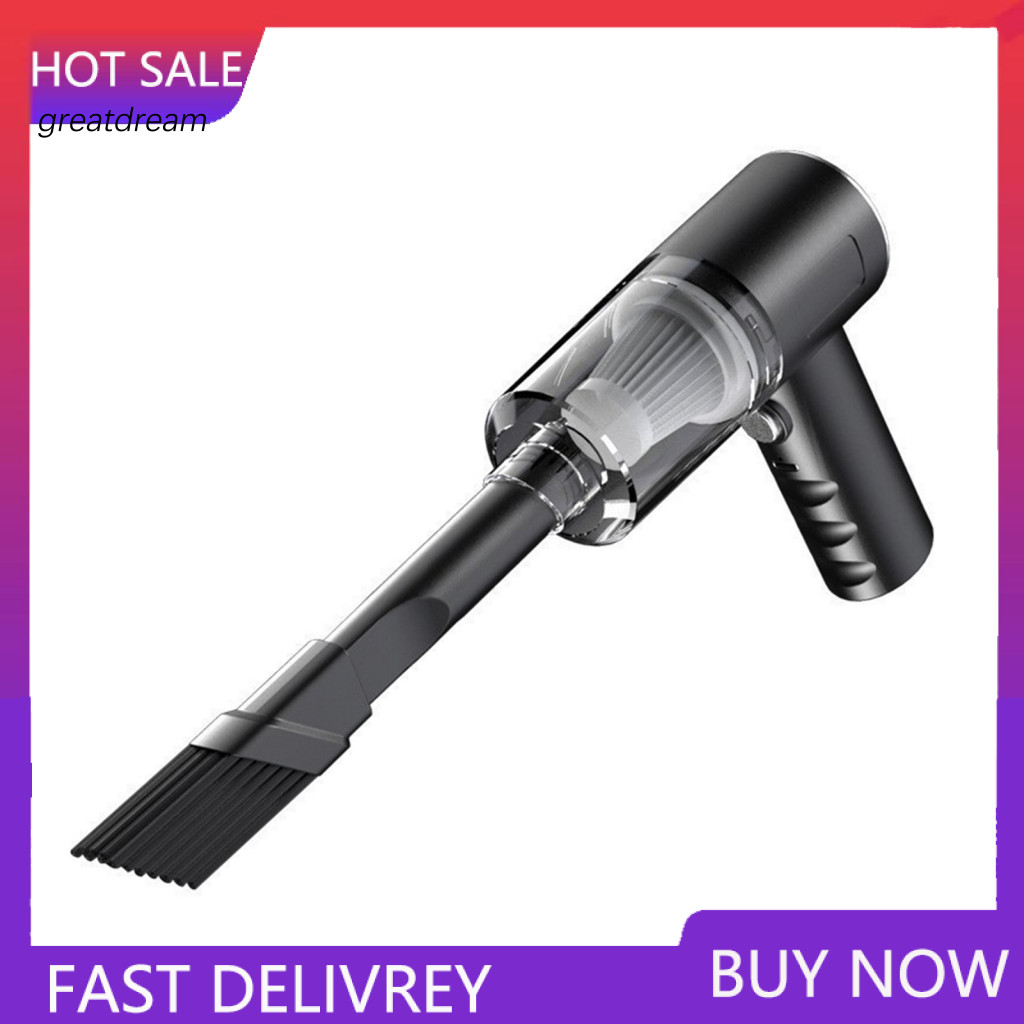 Lightweight Car Vacuum Portable Wireless Handheld Cleaner Powerful Motor Strong Suction Low Noise Rechargeable Easy to U