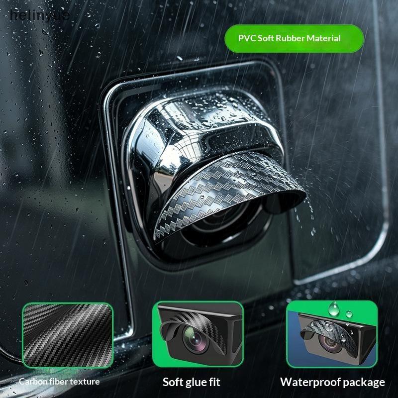 Vista Traseira Do Carro Baup Câmera Viseira De Chuva À Prova Dwaterproof Água Sun Blo PVC Capa Universal Apto Para A Mai