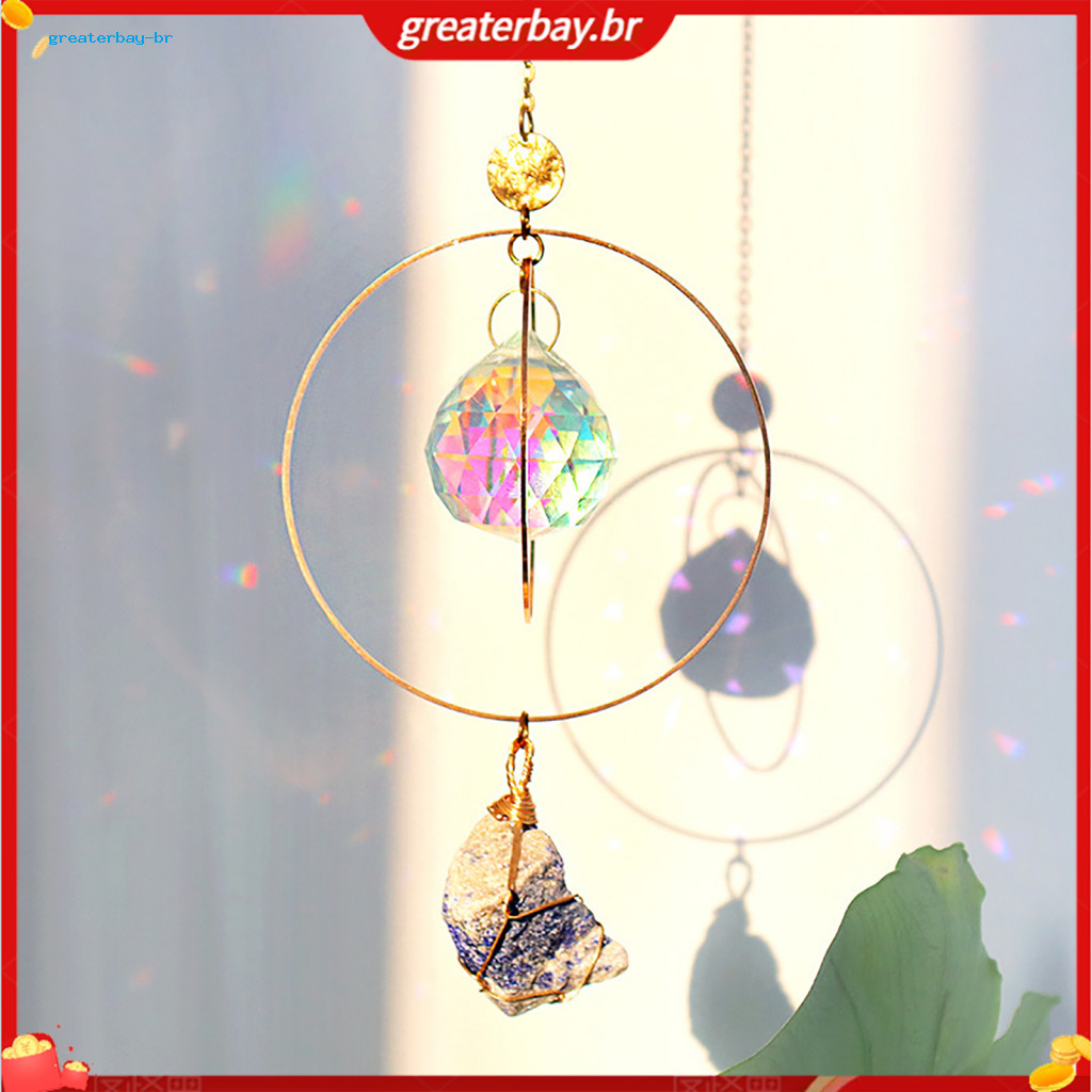 Prism Faux Crystal Sun Catcher Rainbow Maker Window Hanging Decor for Car Home Garden Balcony Unique Gift for Housewarmi