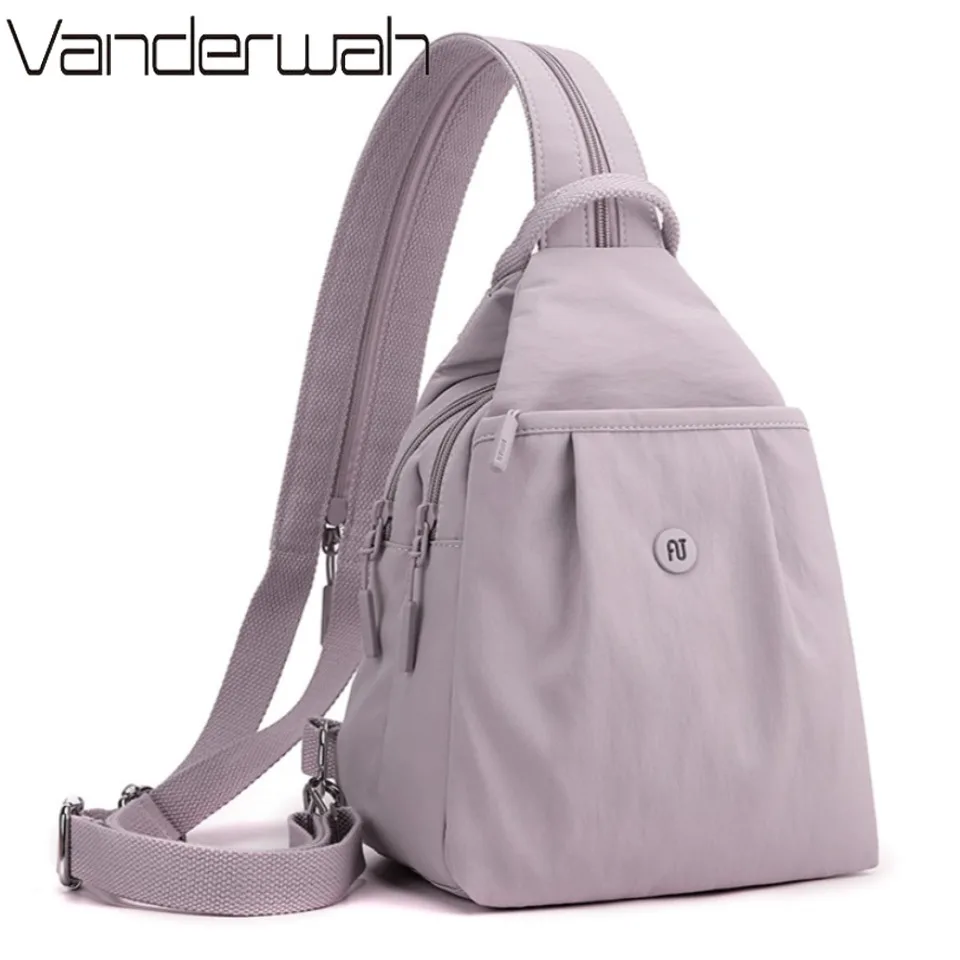AOTIAN Multi-functional Waterproof Backpacks Chest Crossbody Shoulder Bags for Women Teenage Girls Travel Nylon Water Bottle Bag