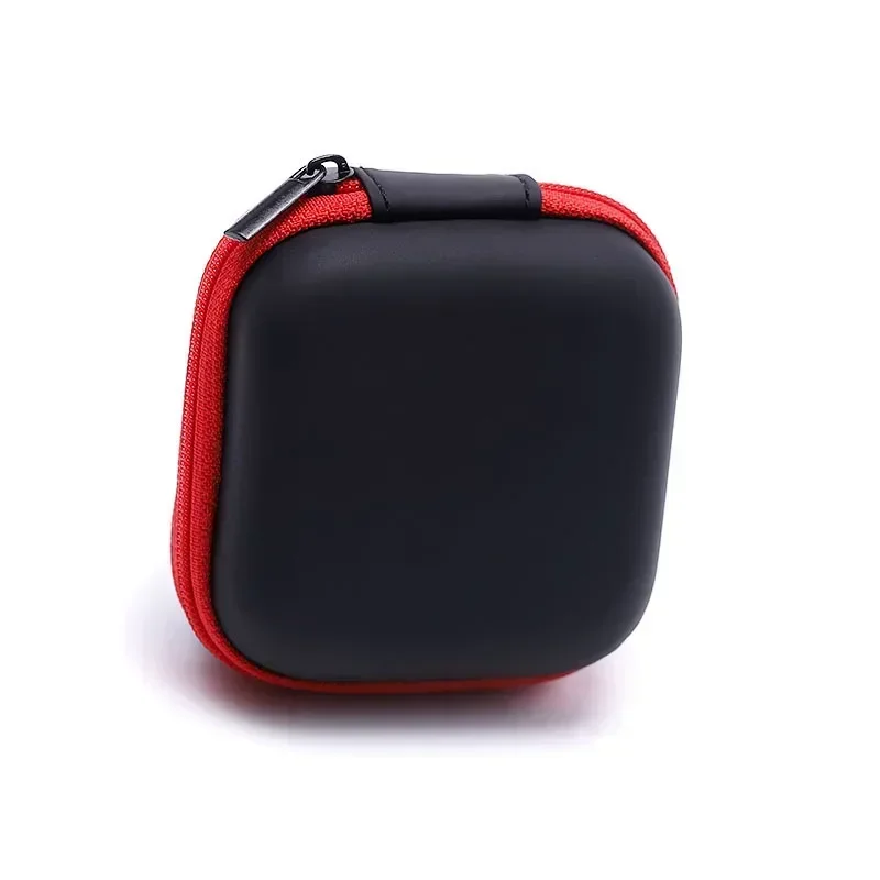 USB Hard Case Earphone Bag Waterproof Square Shape Headphones Storage Box for SD Card Cable Coin Bags