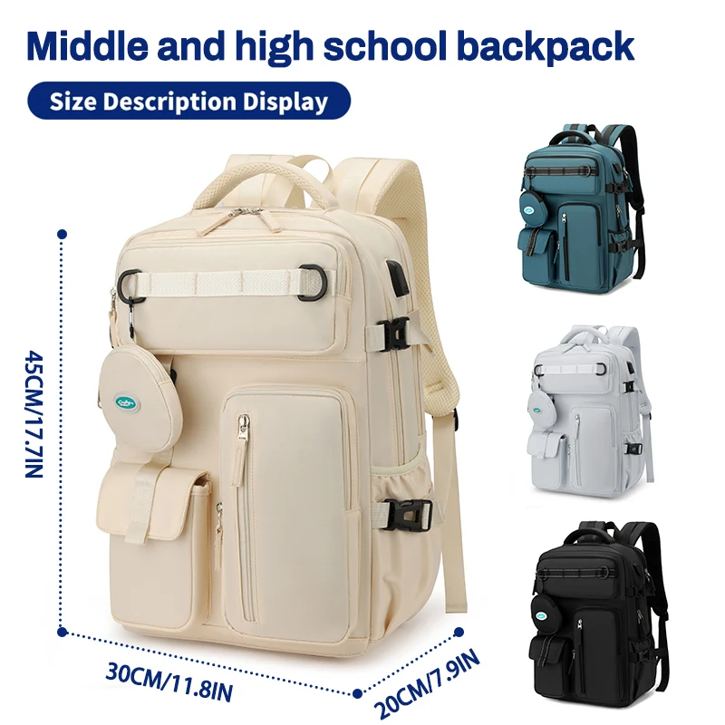 Travel Backpack for Women Expandable Weekender Hiking Laptop Backpack with USB Port Large Waterproof 40L Men's Backpack
