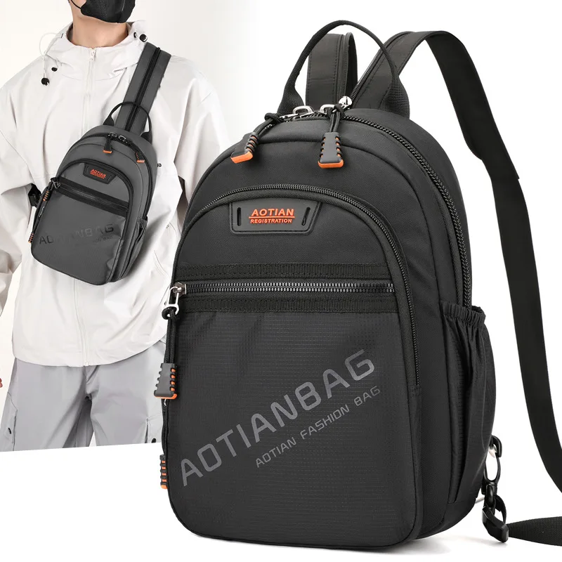 High Quality Men Backpack Waterproof Travel Rucksack Teenagers Boys Casual  Shoulder Chest Bag Mochilas 2026 New