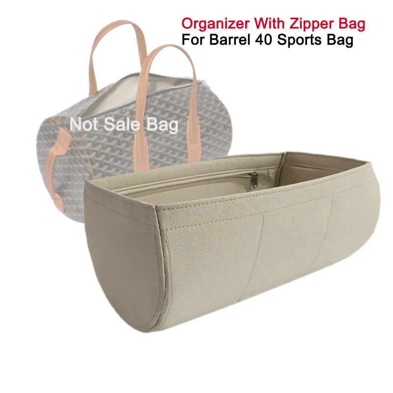 Felt Organizer Insert Fit For Barrel 40 Sports Bag Travel Bag Organization Liner Inner Purse