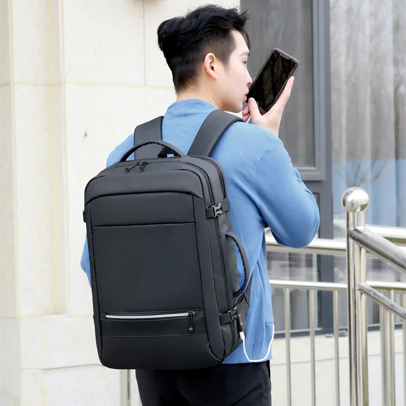 Travel Laptop Backpack USB Charge Shoe Compartment Large Capacity Computer Rucksack Men Women College Student Shoulder Bag