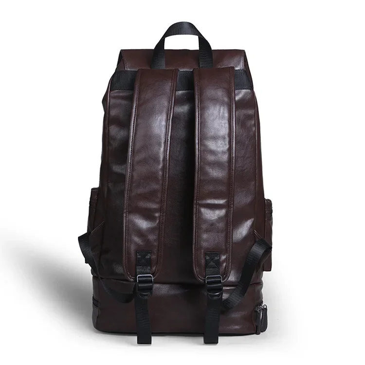 Backpack Men's Bag New Men's Outdoor Travel Bag Fashion Backpack Usb Extended Shoe Space Leather School Bag Fashion Travel