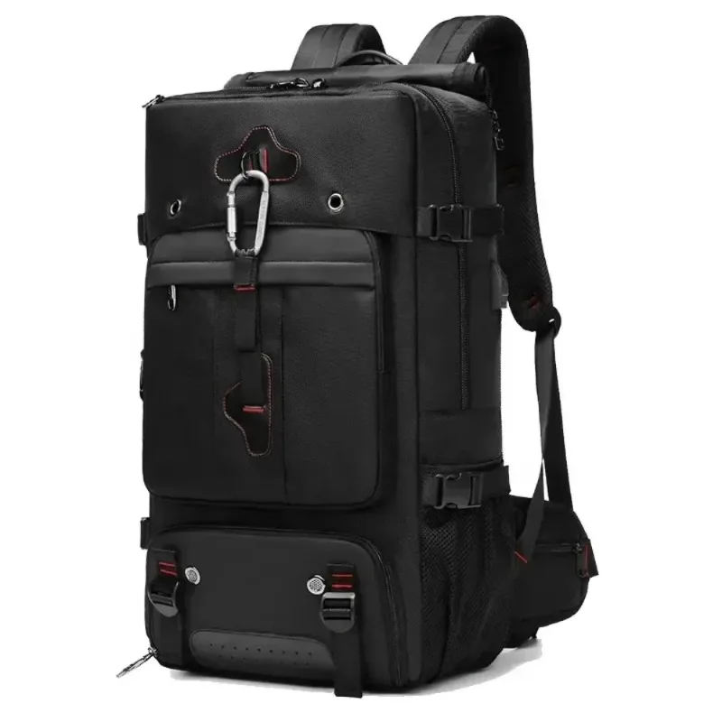 Men  Travel Backpack Laptop Business Dual Use Backpack Expandable USB Port Bag Large Capacity Waterproof Backpack