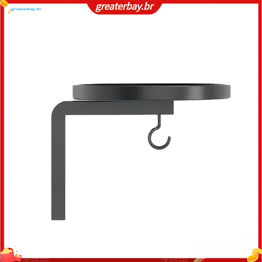 Heavy Duty Wall-mounted Metal Plant Holder with Hook – Floating Flower Display Stand for Indoor Outdoor Use Durable Ha
