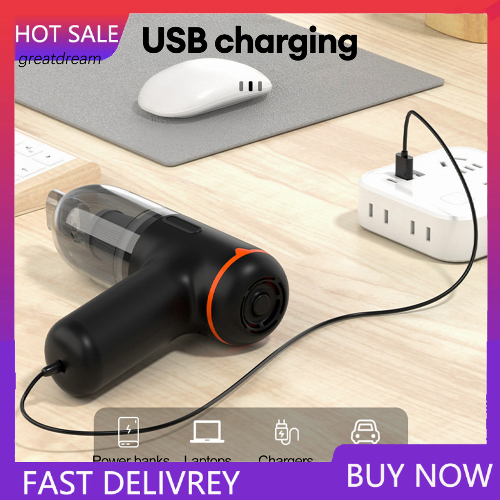 Handheld Cordless Vacuum Powerful Wireless Car Cleaner – Portable Mini Usb Fast Charging Strong Suction for and Home D