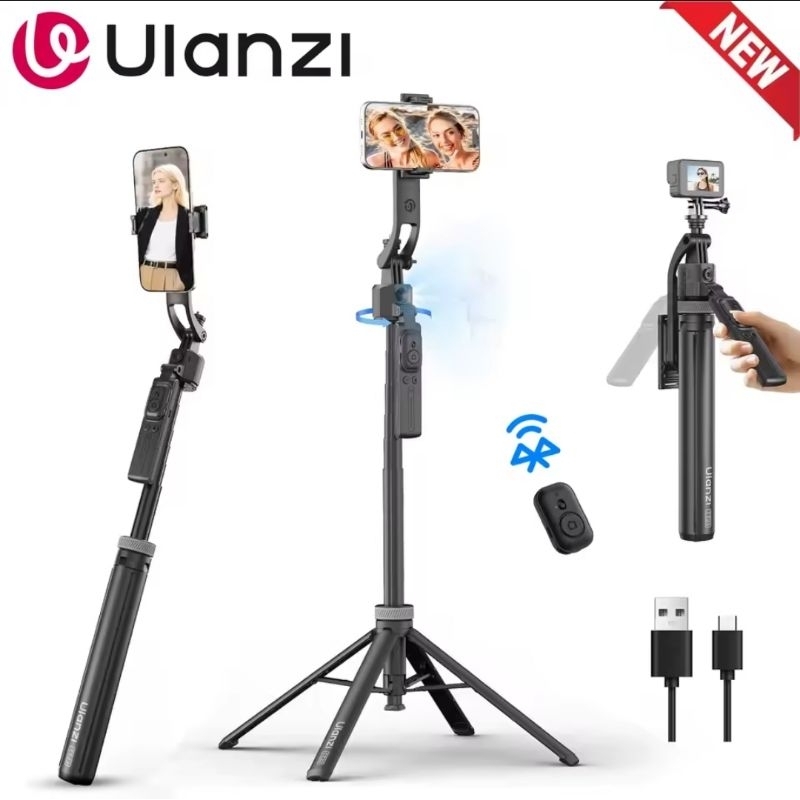 Ulanzi TT23 Tripé para Celular com Rastreamento Facial 360 AI Bastão Selfie com Controle