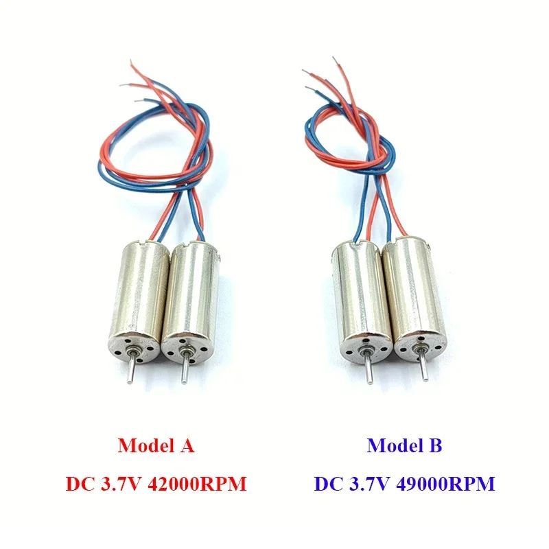 2PCS/Lot 0716 Mini 7mm*16mm Coreless Motor DC 3.7V 42000RPM/49000RPM High Speed Micro Hollow Cup Motor DIY RC Drone Quadcopter