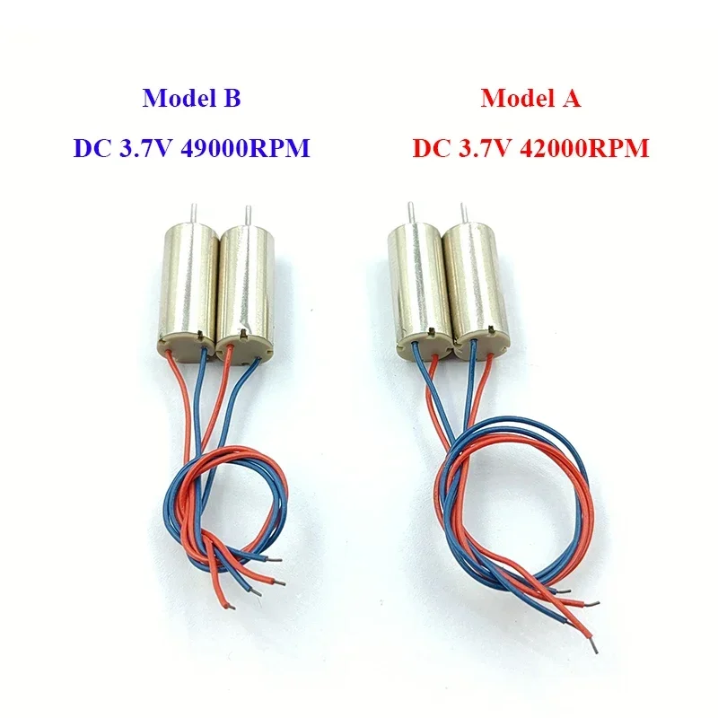2PCS/Lot 0716 Mini 7mm*16mm Coreless Motor DC 3.7V 42000RPM/49000RPM High Speed Micro Hollow Cup Motor DIY RC Drone Quadcopter