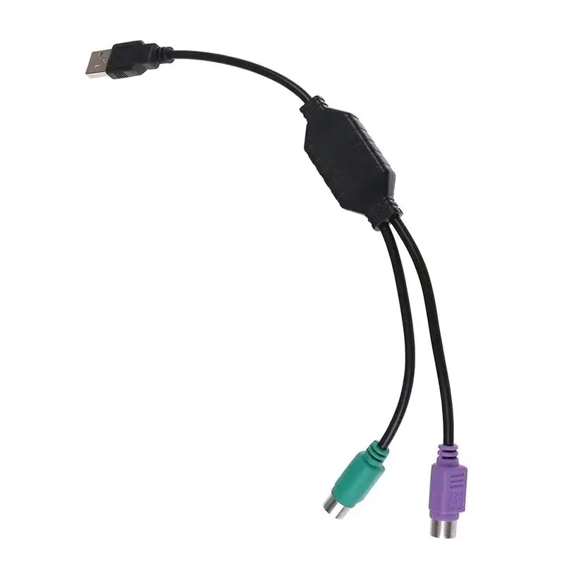 1/5/10pcs Universal USB to 6Pin 6 Pin PS2 for PS/2 Extension Cable Adapter Converter for Keyboard Mouse Computer Scanner