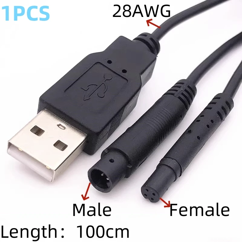 USB Data Cable to BMW 4P Male Head Female Head Car Environmental Protection Cleaning Adapter Cable Reversing Video Camera Cable