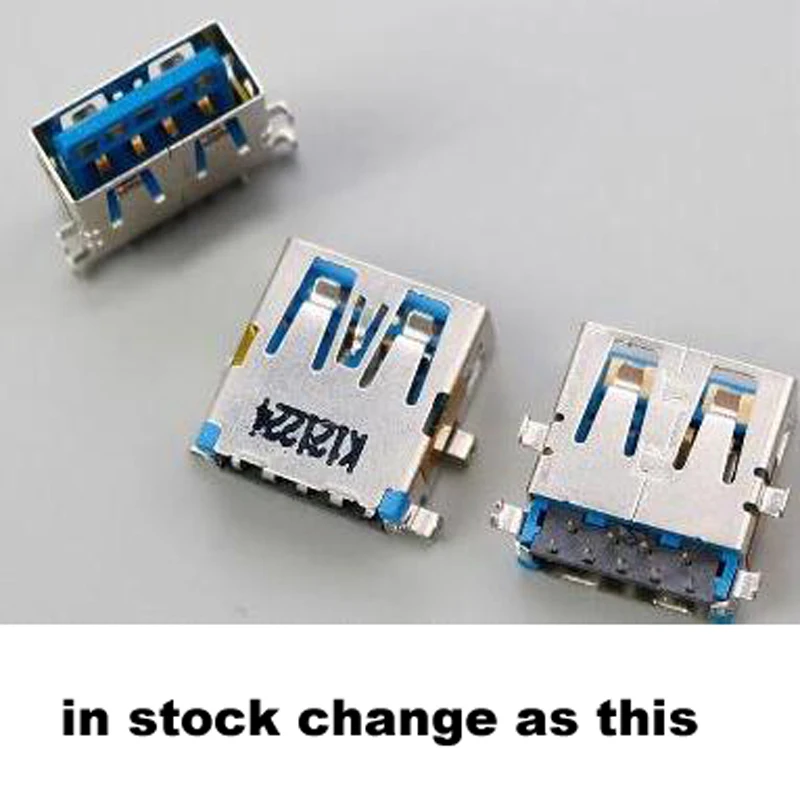 2PCS for Toshiba Satellite C850 L850 L850D C850D C50D C55D Series for Samsung/HP/Lenovo 14mm Female USB 3.0 Jack Connector Fit