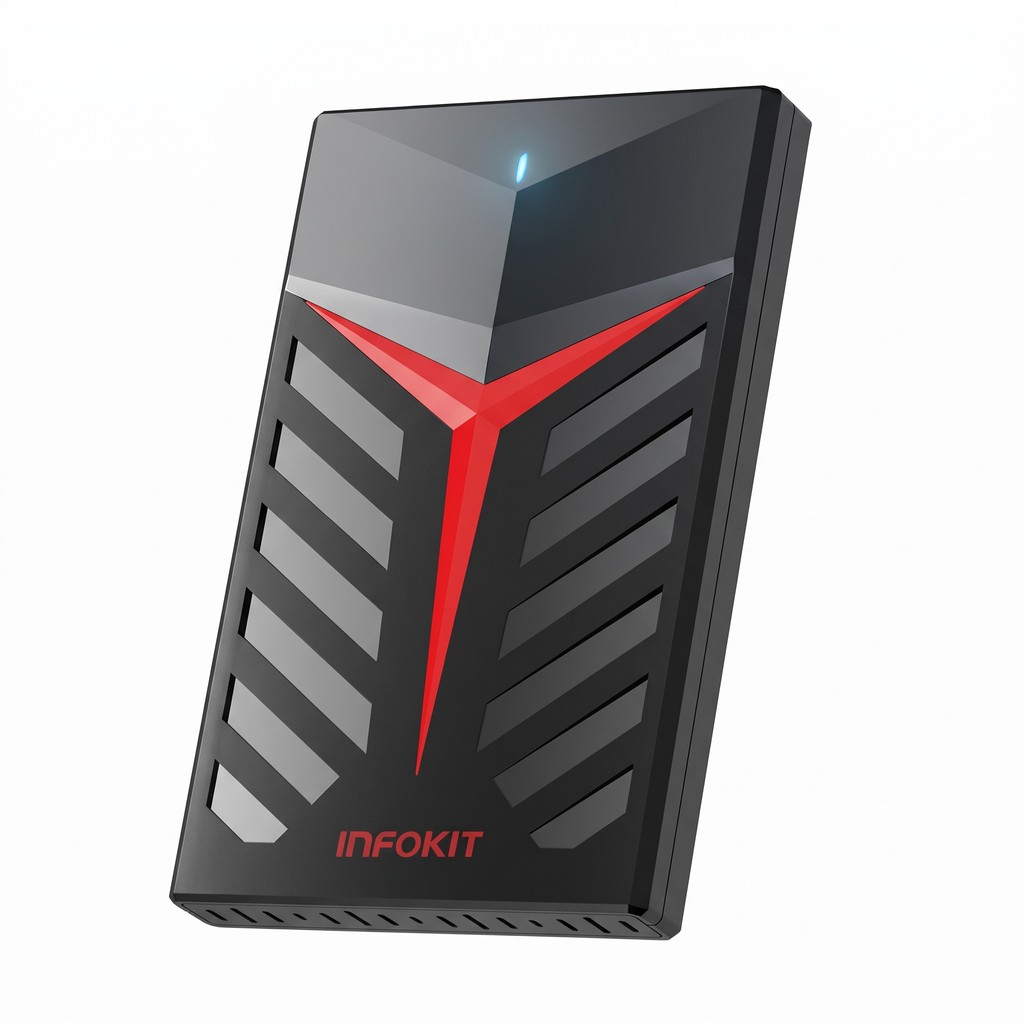 Case para HD 2,5 Externo USB 3.0 Infokit com LED