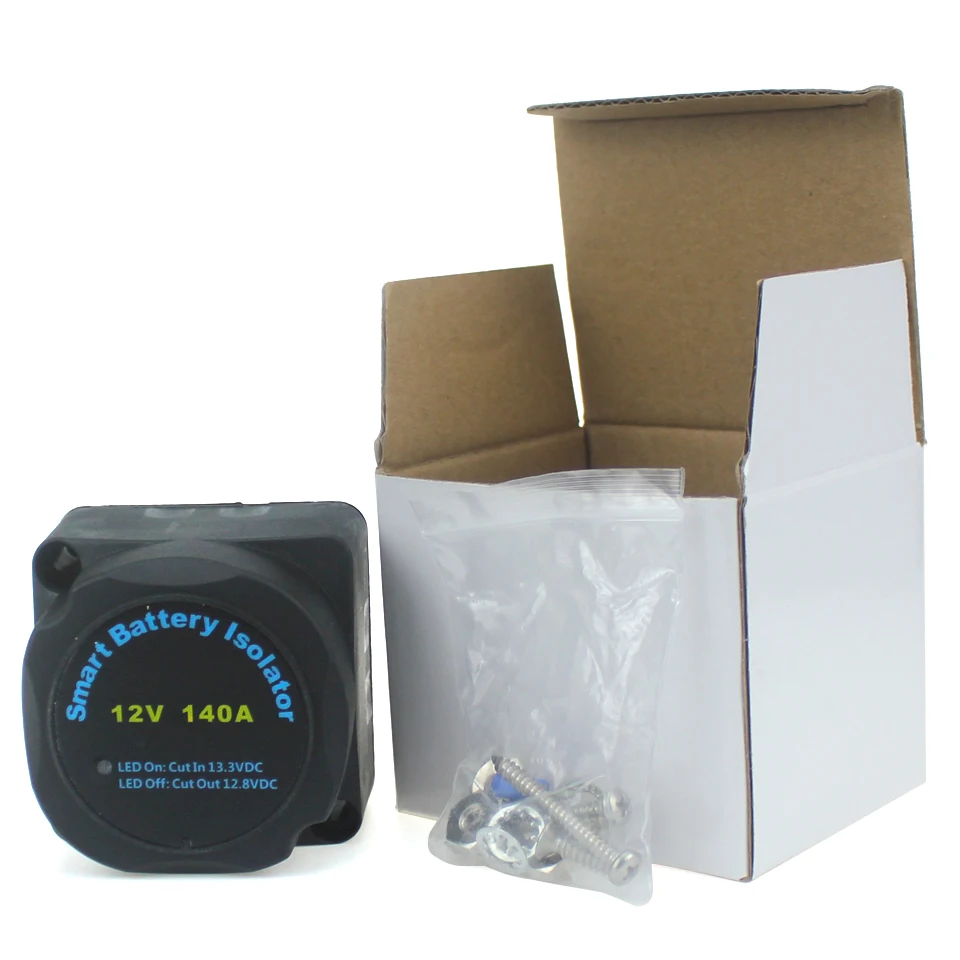 12V 140A Voltage Sensitive Split Charge Relay VSR For Camper Car Smart Battery Isolator Charge 2 Battery Bank Auto Parts