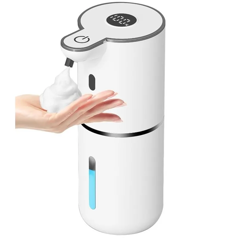 Automatic Liquid Soap Dispenser,  Wall Mounted for Bathroom Kitchen Accessories, 380mL, USB Rechargeable, Foam Generator