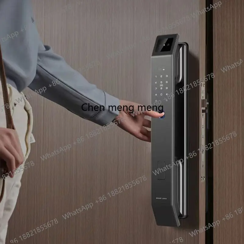 Tuya Wifi 3D Face Recognition Fingerprint Smart Door Lock Electronic Password Home Security Alarm Sensor Door Lock