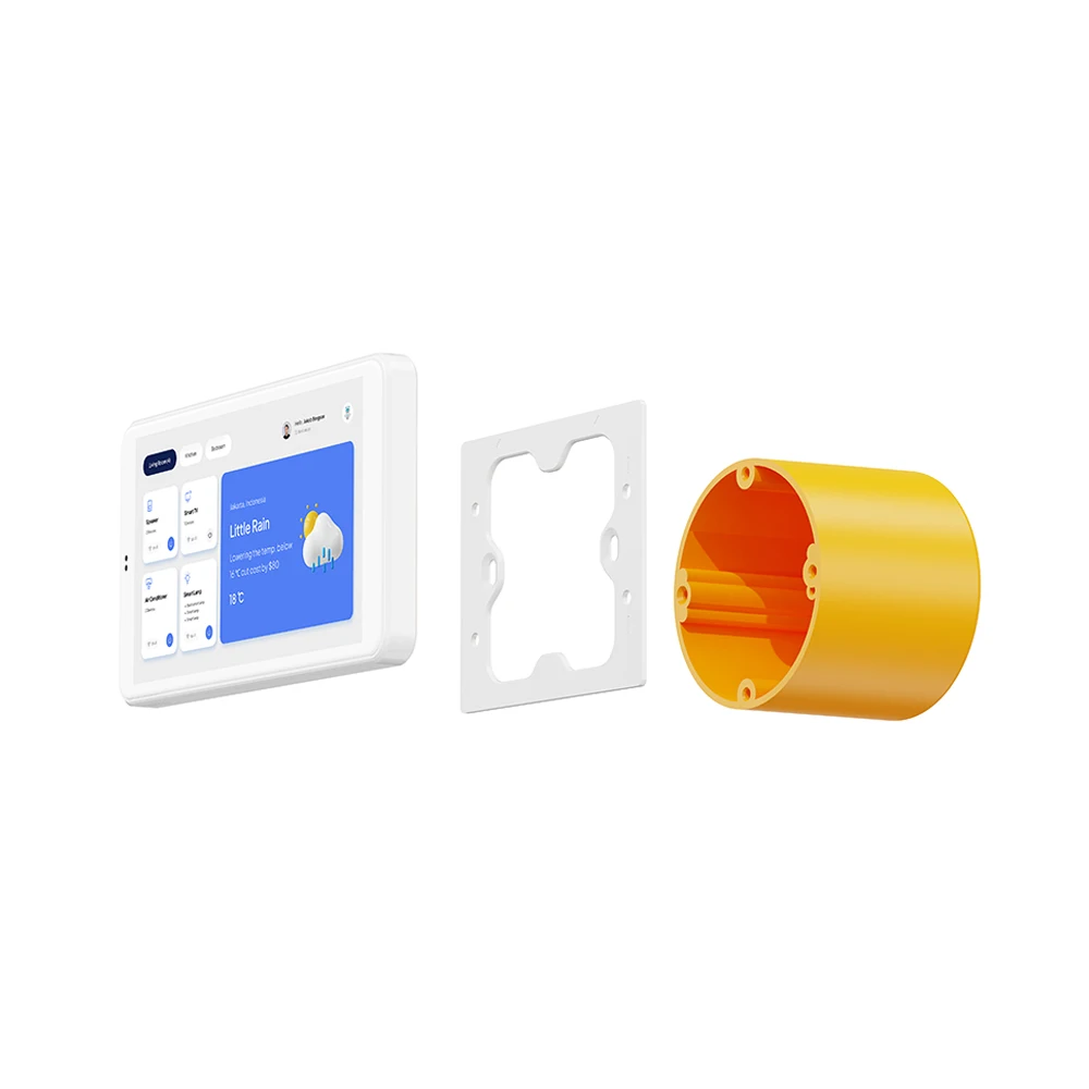 5.5 Inch Smart Home Automation POE Wall Mounted Tablet POE RS485 Controller Tablet Home Assistant EU Flush Mount Touch Screen