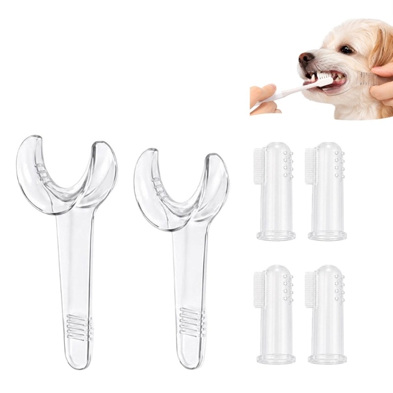 Tyge * Pet Brushing Aid Ajudante Limpeza Dentes Para Cães E Gatos Uso Doméstico