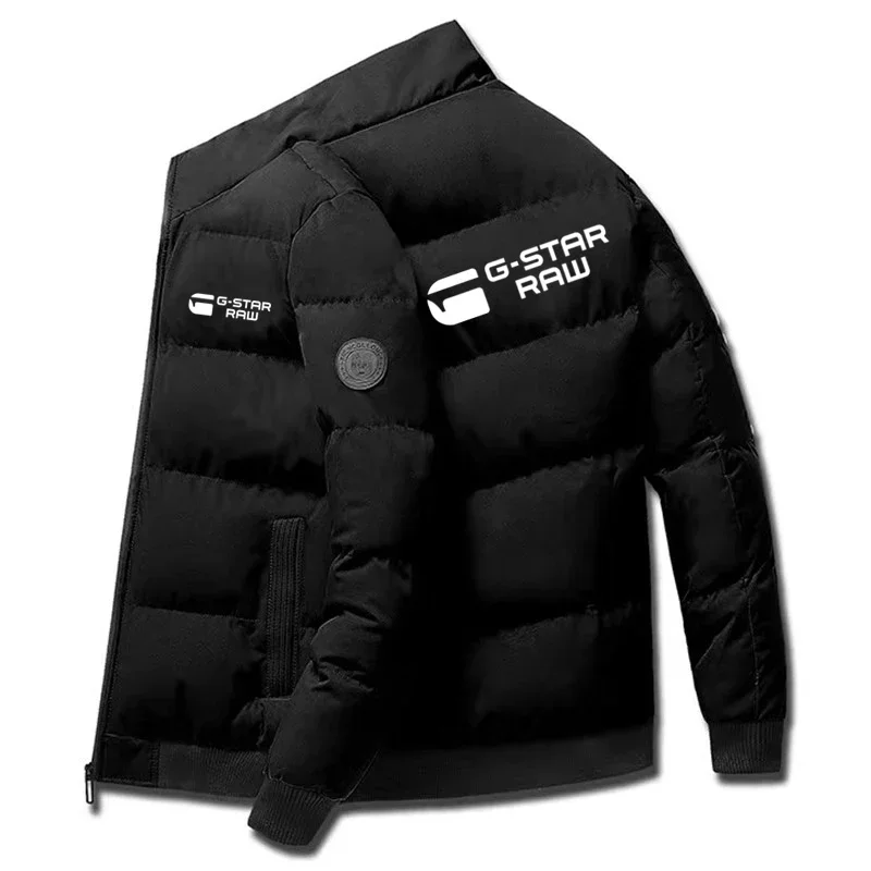 Men's 2025 autumn/Winter new thickened warm casual jacket, street fashion zipper stand-up collar men's cotton-padded jacket