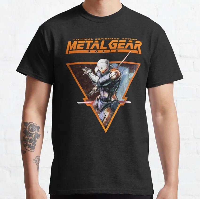Gray Fox Option C Metal gear solid snake cyborg ninja MGS video games T Shirt Tactical espionage action tee large size tops