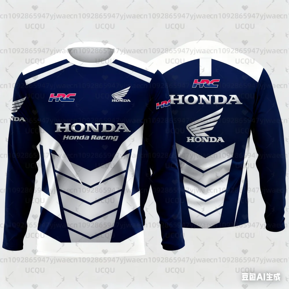 Honda 26 New Summer Basic Shirt Summer Fashion Comfortable Trendy Cycling Quick-Dry Long Sleeve T-Shirt