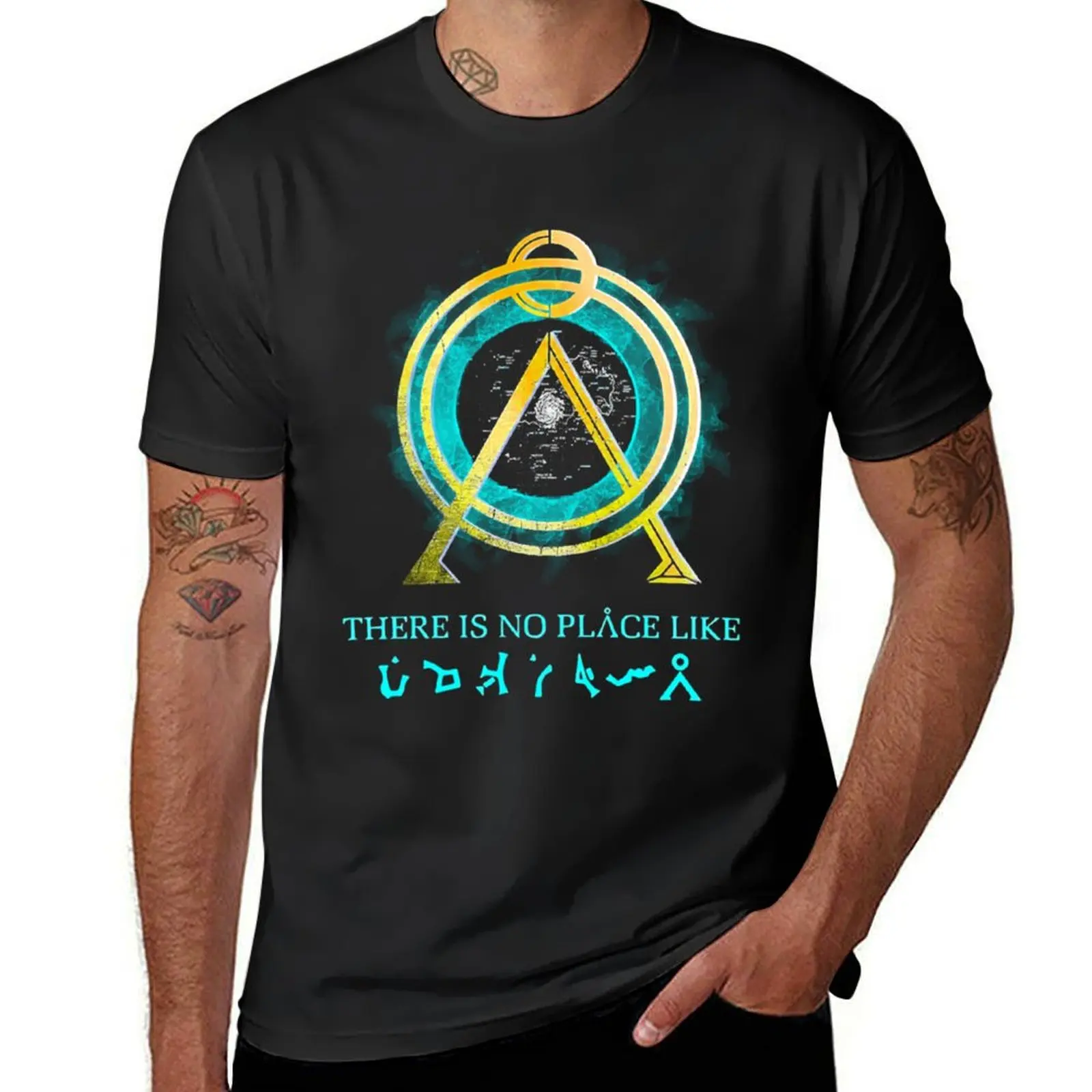 There Is No Place Like Home Vintage Stargate T-Shirt korean fashion Blouse funnys cute clothes mens t shirt graphic
