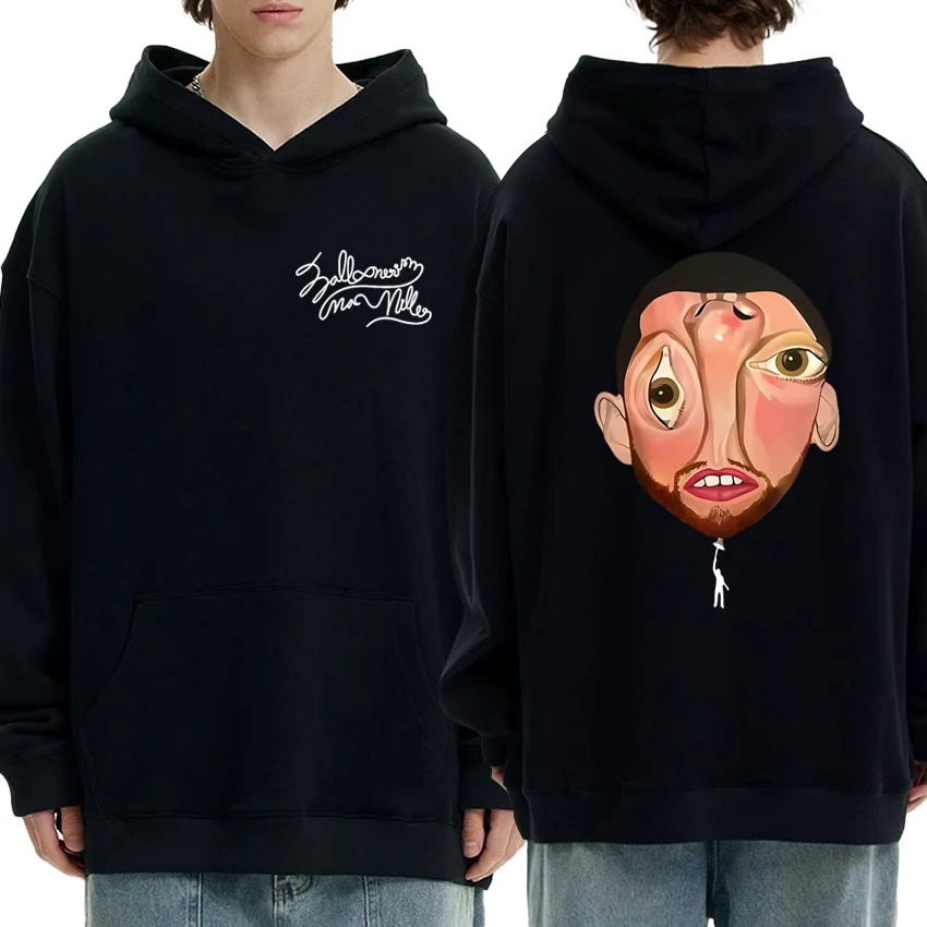 New Macc Miller Balloonerism Album 2025 Double Sided printed Hoodie Unisex harajuku fashion pullover Men women Fleece Sweatshirt