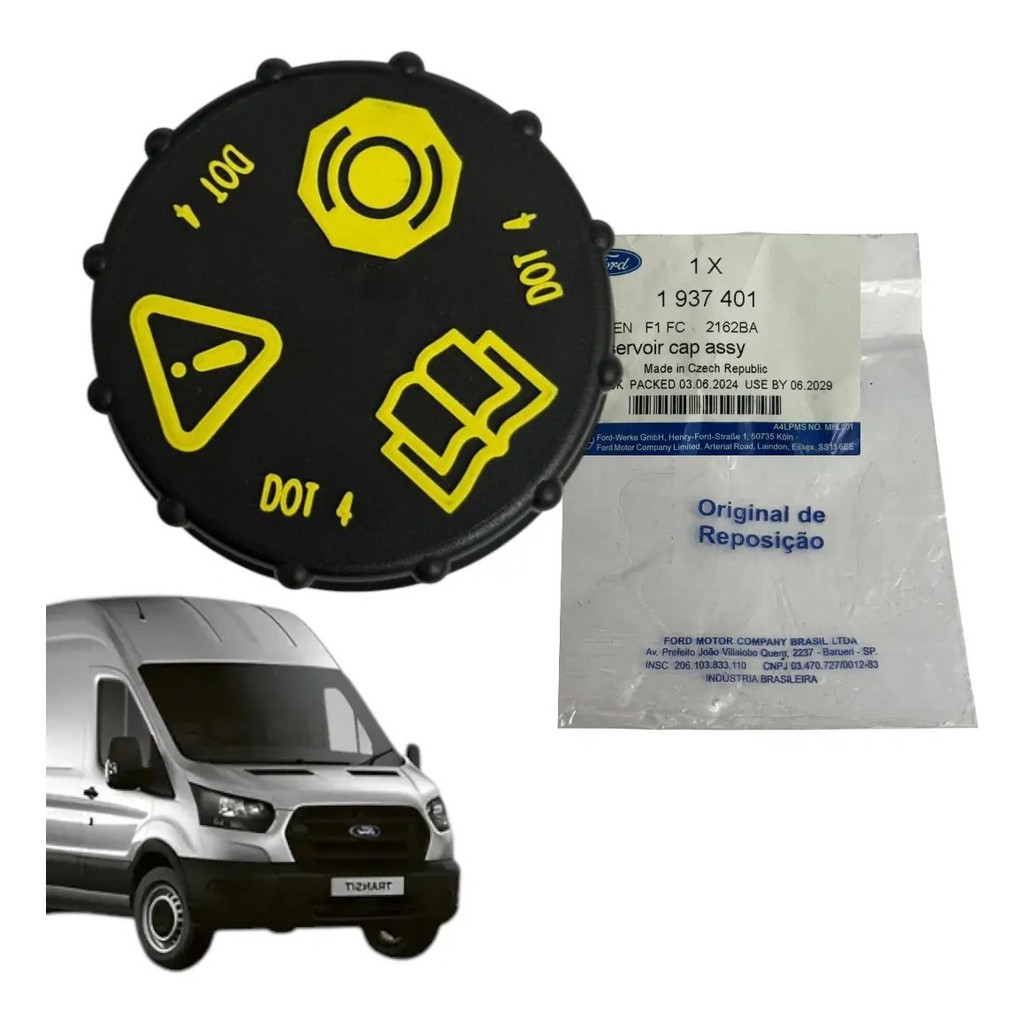 Tampa Reservatório Oleo Freio Ford Transit 08/25... Original-F1FC2162BA