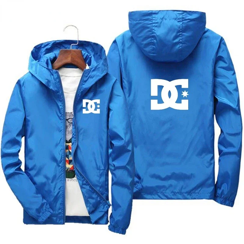 2026 New Men's Windproof Waterproof Jacket Outdoor Casual Coat Spring Autumn Printed Hooded Sweatshirt Plus Size S-7XL Mens Oute