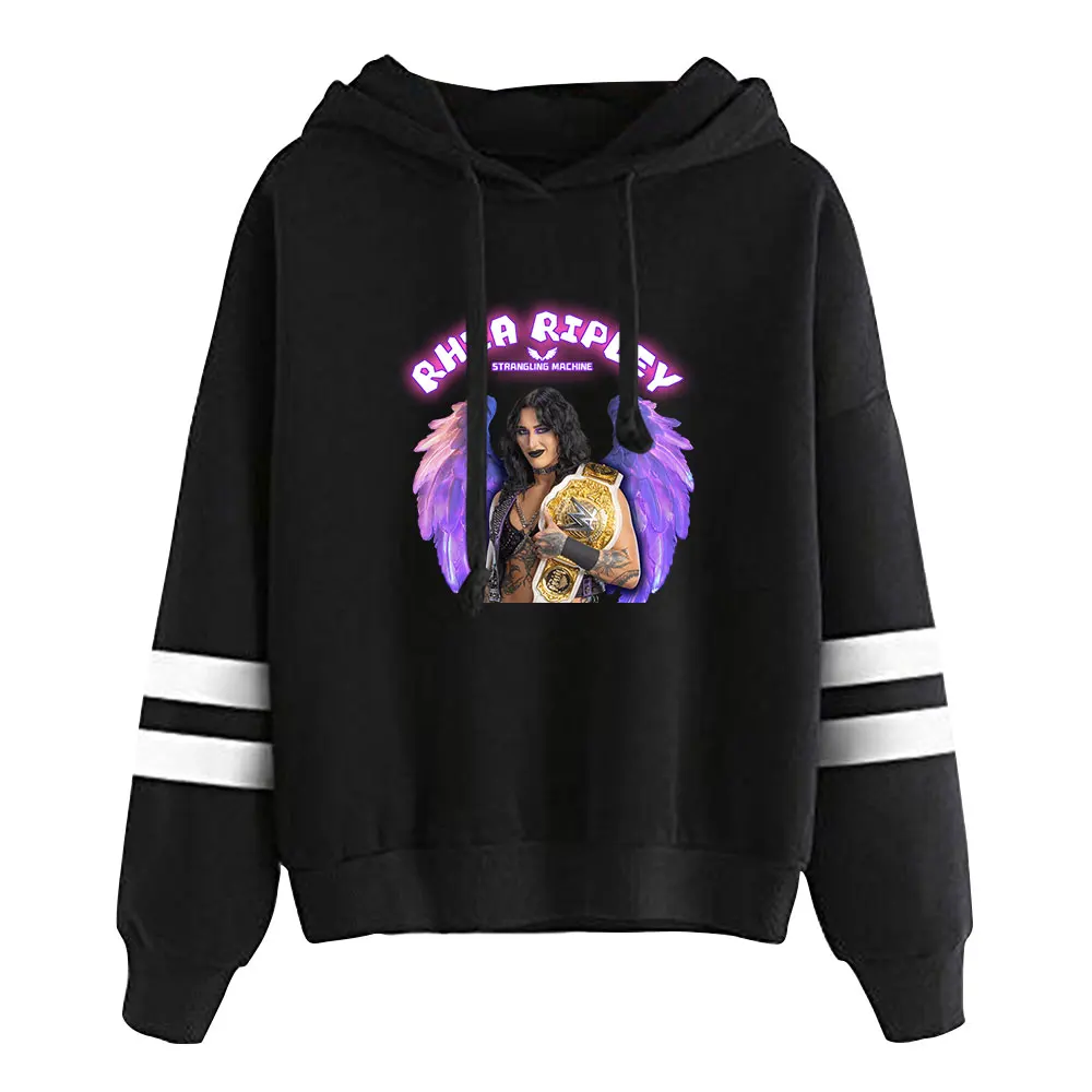 Rhea Ripley Merch Hoodies Pocketless Parallel Bars Sleeve Sweatshirt Casual Clothes Everyday Wear