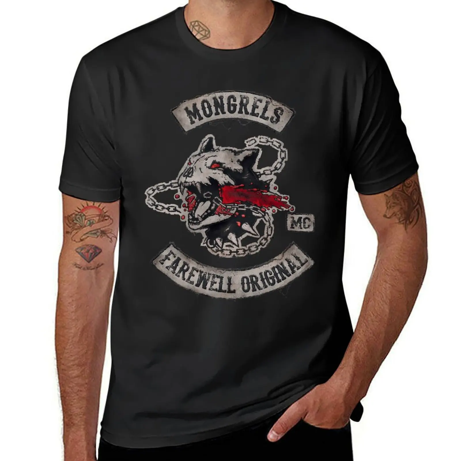Copia de Mongrel Days Gone T-Shirt aesthetic clothes customs design your own anime tops big and tall t shirts for men