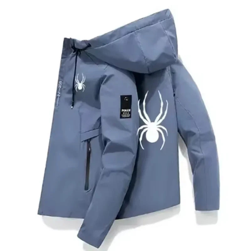 2026 Summer Men's Windproof Sport Jacket, Casual Stylish High-Quality Hooded Outdoor Daily Wear Coat