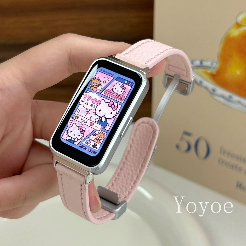 Pulseira De Couro Para Huawei Band 11 Pro 10 9 8 Magnética Watch Fit 5 5pro Fit3 Fit4 4pro