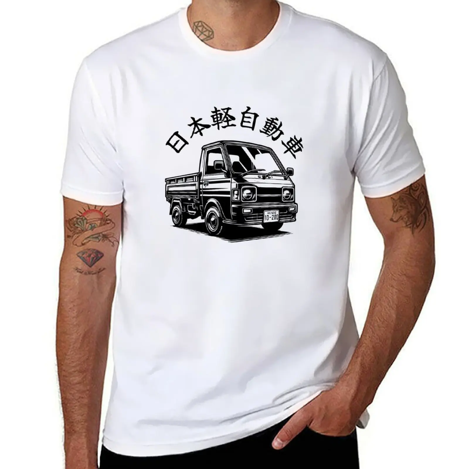 Kei Car Japanese JDM Mini Pickup Truck T-Shirt mens graphic t shirts t shirts for man pack white T-Shirt