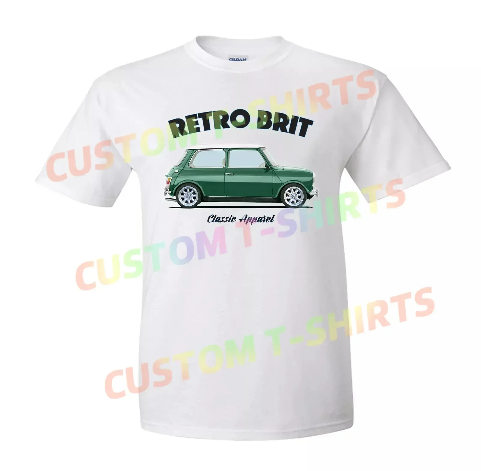 MINI COOPER CLASSIC T-shirt. RETRO BRIT. CLASSIC CAR. BRITISH. MODIFIED.