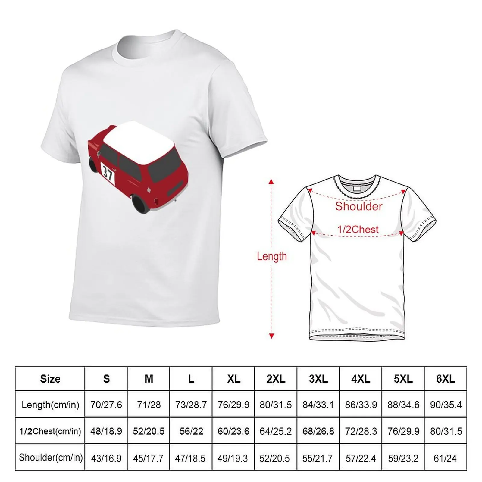 Austin Mini Cooper Rally Car T-Shirt t shirts cotton 100% t shirts for man cotton funny T-Shirt
