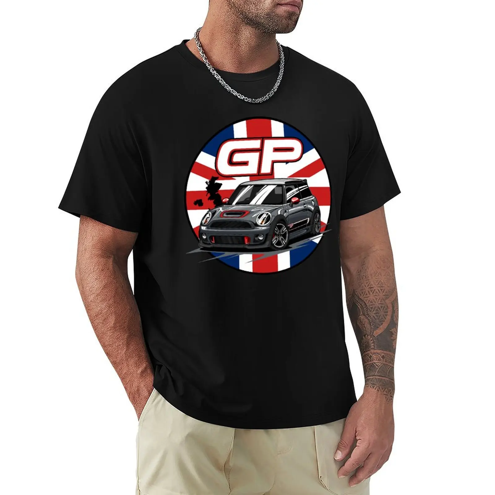 British Car Mini Cooper JCW GP T-Shirt korean fashion anime plus size tops mens clothing