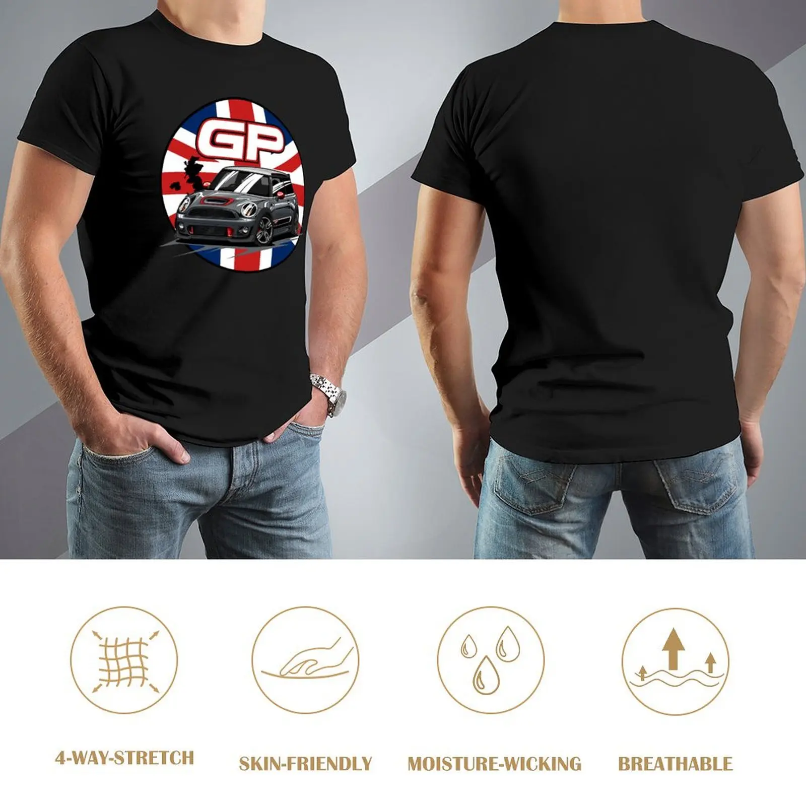 British Car Mini Cooper JCW GP T-Shirt korean fashion anime plus size tops mens clothing