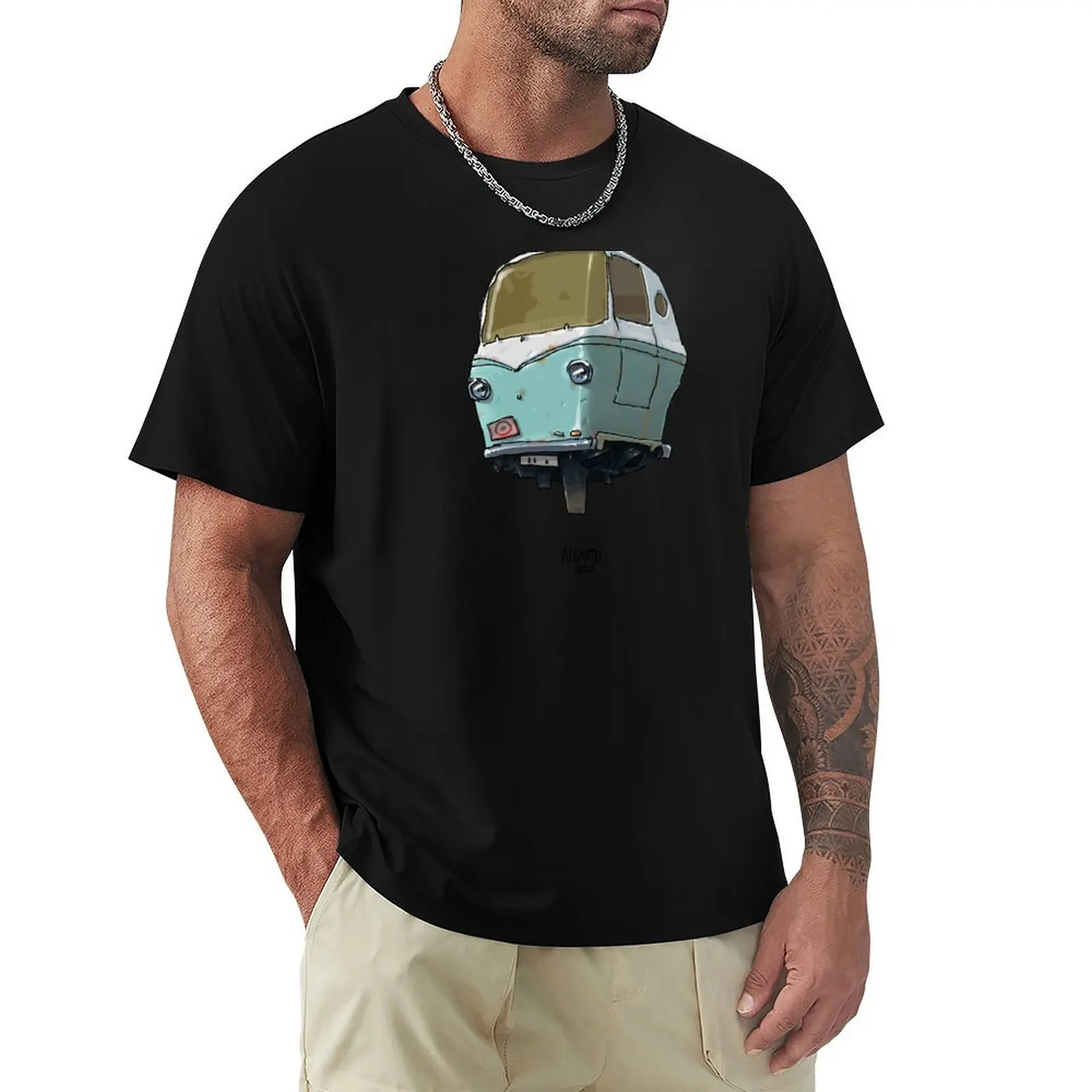 Flying car retro series - Wolgo Mini Van T-Shirt Plus Size Comfort Fit Tee